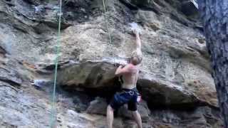 preview picture of video 'Mineral Wells Rock Climbing - Racheal's Way 2014'
