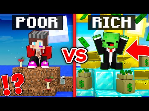 Shrek Craft - Maizen POOR Island vs Mikey RICH Island in Minecraft! - Parody Story(JJ TV)