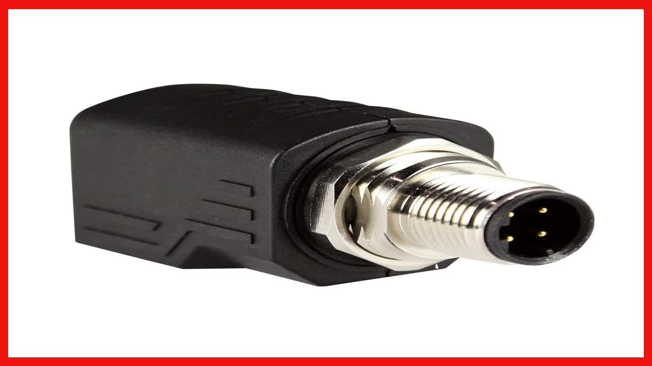 Reliable M12 to RJ45 Adapter with Gold-Plated Pins and IP67 Protection