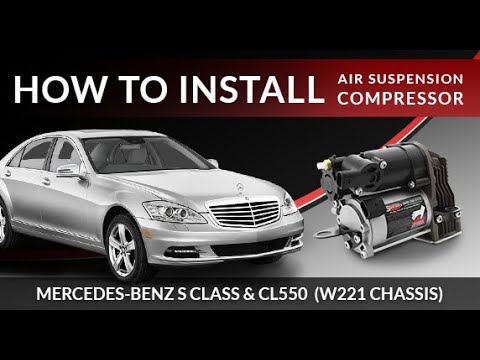 Mercedes-Benz S & CL Class AIRMATIC (W221) Air Suspension Compressor Install 136M-20