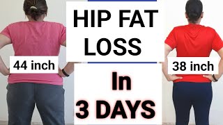 Hip fat Loss | Reduce Hip fat HIP DIPS IN JUST 3 DAYS | SADDLE BAGS WORKOUT | GET RID OF HIP FAT