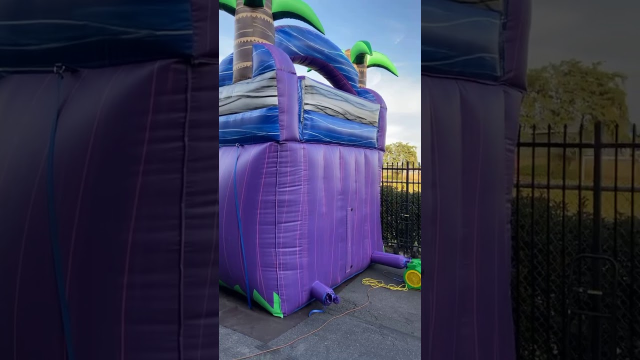 Water gray, blue and purple pink marble