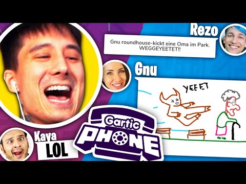 GNU kickt Omas!! GARTIC PHONE feat REZO, KAYA, GNU