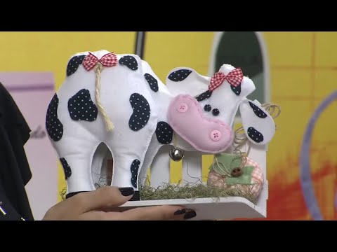 Mulher.com 03/05/2013 Carmen Silva - Vaquinha em feltro Parte 2