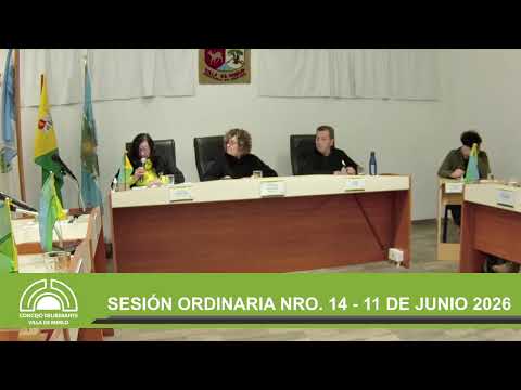 SESIÓN ORDINARIA NRO. 14 - 11 DE JUNIO 2026