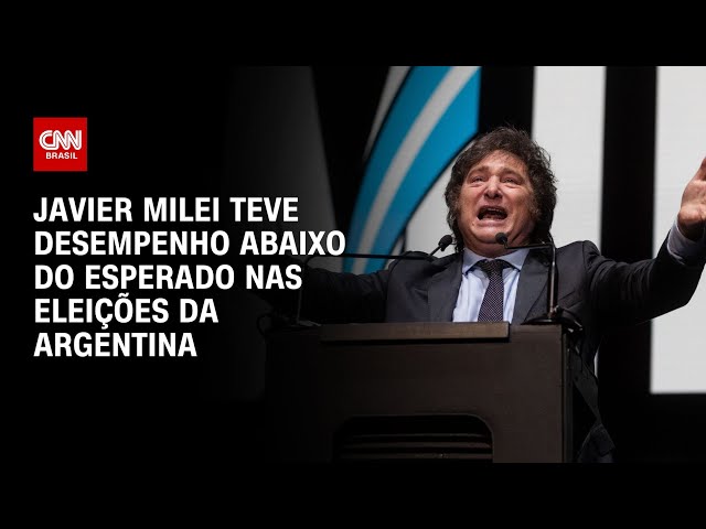 Javier Milei teve desempenho abaixo do esperado nas eleições da Argentina | CNN NOVO DIA