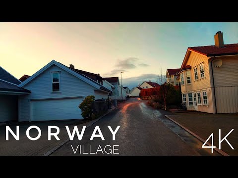 Norway 🇧🇻 ordinary village | 4K HDR