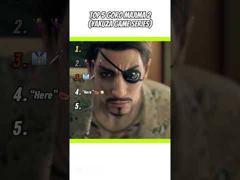TOP 5 GORO MAJIMA 2 #majima #majimagoro #yakuza #yakuza0 #yakuzameme #likeadragon #ranking #meme