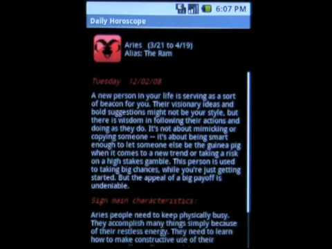Daily Horoscope Android App Review - AndroidApps.com