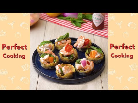 Baked Banana Shrimp Cake Recipe #Short #Yumupfood