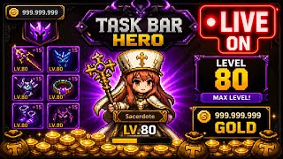 ⚡ TASK BAR HERO | ATUALIZAÇÃO! Evolução Insana do Nível 1 ao End Game!