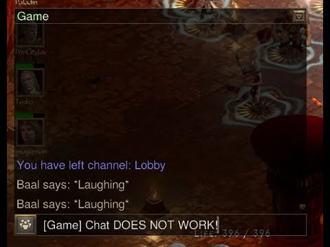 Diablo 2 Resurrected - Chat Glitch