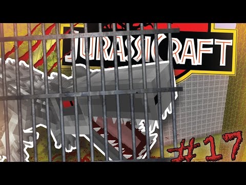 GABBIA DEI TIRANNOSAURI IN COSTRUZIONE ! - JURASSICRAFT ITA #17