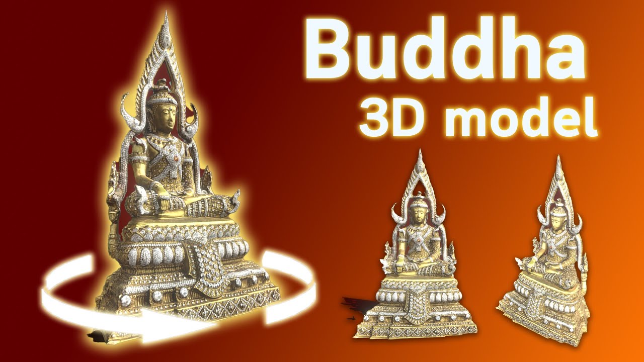 3D 부처님 C4D 추가 3D 모델
