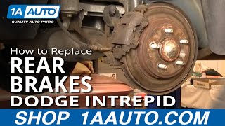 How To Replace Rear Brakes 98-04 Dodge Intrepid