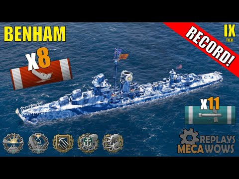 Benham 8 Kills & 107k Damage | World of Warships Gameplay