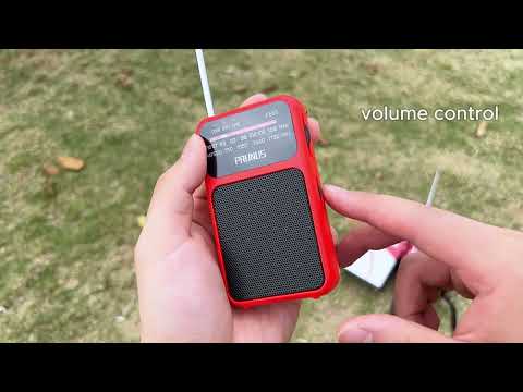 PRUNUS J-555 Pocket Radio AM FM USB-C Charging& Battery Operated, Excellent Reception, Mini Radio