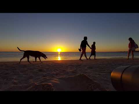 Atardecer en Santa Lucia del Este (Canelones) Enero 2022 playa "Los Botes" (Velocidad Normal)