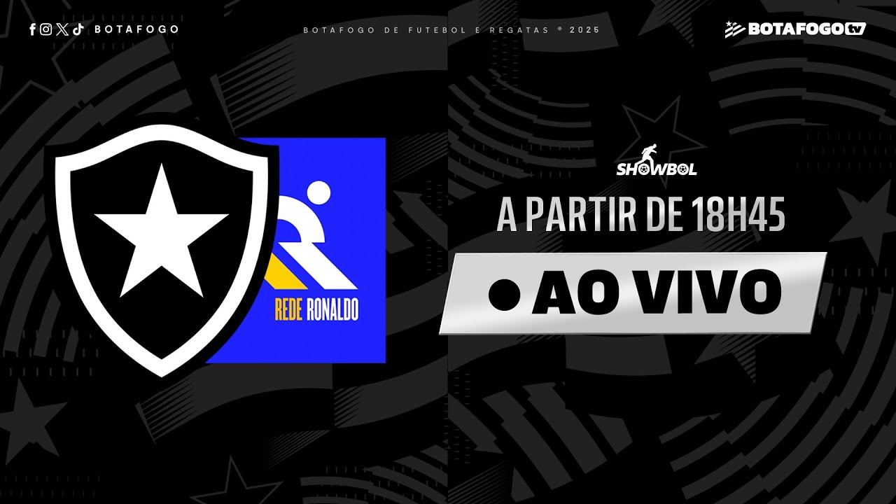 AO VIVO | Botafogo estreia na Liga Showbol contra a Rede Ronaldo