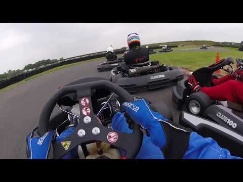 Club 100 2018 Elite Sprints Round 4 Shenington Heat 3 Karting Onboard Kart 24