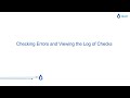 Inspecting Errors In Monitors Viewing Log Of Checks And Troubleshooting SELECTION EMPTY Error