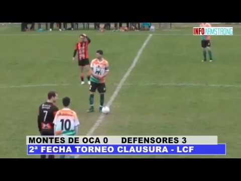 RESUMEN MONTES DE OCA 0 DEFENSORES 3   2ª FECHA TORNEO CLAUSURA LCF