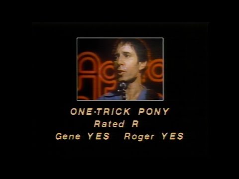 One-Trick Pony (1980) movie review - Sneak Previews with Roger Ebert and Gene Siskel