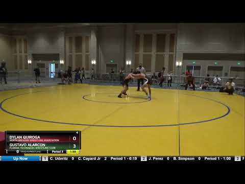 High School Boys 145 Dylan Quiroga North Brevard Wrestling Association Vs Gustavo Alarcon Florian