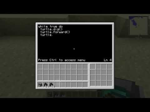 Computercraft wie bewegt man ein Turtle (vor, zurück, hoch, runter) (German/FullHD)