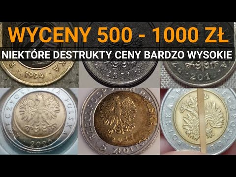 Szok, ceny destruktów 500 do 1000 zł, wycena 31 monet destruktów Grudzień 2021 #inflacja