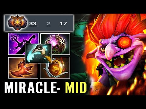 Miracle- EPIC Timbersaw build where He becomes 1v5 Raidboss Nobody Can Shut Down His Machine.