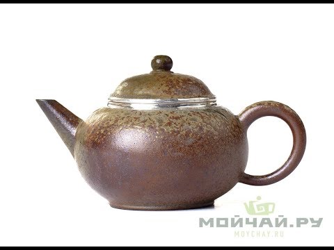 Teapot # 20263, wood roast, yixing clay, 205 ml.