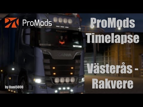ProMods Timelapse | Västerås - Rakvere | Euro Truck Simulator 2 | Dani5000