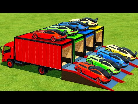 TRANSPORTING MERCEDES AMG GT CARS & APPLES WITH ISUZU TRUCKS   Farming Simulator 22 znip