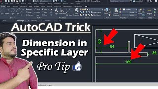 AutoCAD Trick  Dimension in specific Layer  Deepak