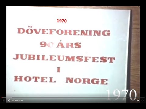1970 Bergen Døveforenings 90 Års Jubileumsfest