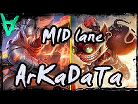 ArKaDaTa | Yasuo Mid vs Ziggs | Patch 7.2 Gameplay