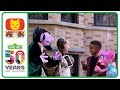 Sesame Street S The Count Abby Play Heads Up With Brielle Justin The Drummer