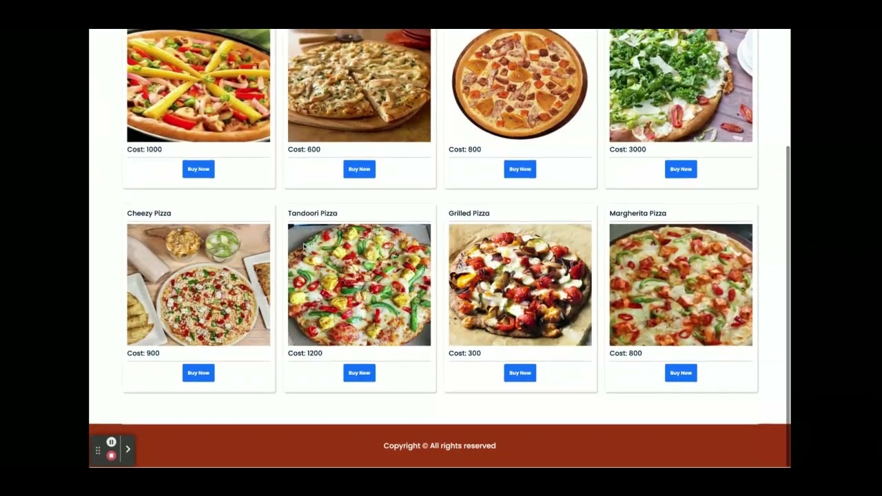 Online Pizza Ordering System | Spring Boot Angular Project Tutorial | Spring Boot CRUD Project