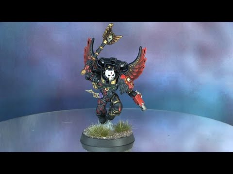 Blood Angels Death Company Chaplain - Edge Highlighting Black