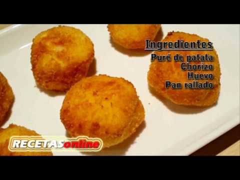 Croquetas de patata y chorizo - Recetas de cocina RECETASonline