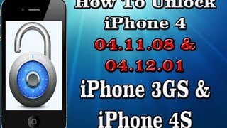 FREE Unlock ANY iPhone 4 04.11.08/04.12.01, iPhone 4S and iPhone 3GS