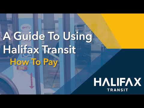 Part of a video titled How to Ride Halifax Transit - How to Pay - English - YouTube