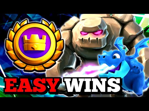 *EASY 20 WINS* ROYAL TOURNAMENT with GOLEM PUMP DECK - Clash Royale