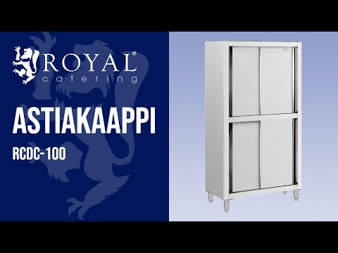video - Astiakaappi - 1 000 x 500 x 1 800 mm - Royal Catering
