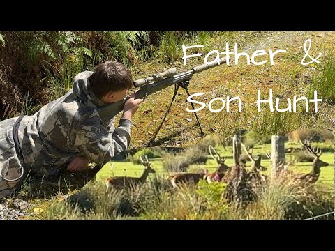 Father and Son's First Hunt in the Mountains