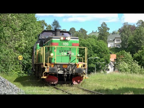 Sommar på Järnvägen del 23 - Tåg i Taberg och Månsarp