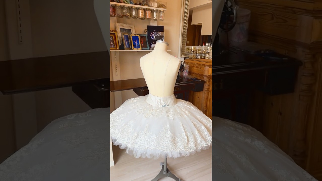 これリハ用？！テンション爆上げチュチュができるまで #shorts #ballet #embroidery #yukiwardrobe #バレエ #sewing  #costume