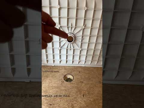 Installing shower floor pan drain