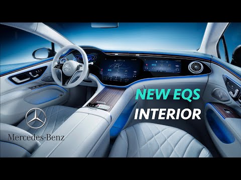 Mercedes EQS 2022 - FIRST look at CRAZY new interior! | New MBUX Hyperscreen